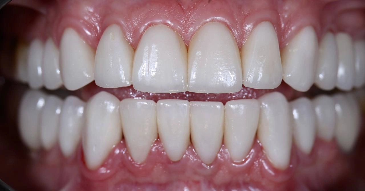 Изображение зубов после выполненой работы